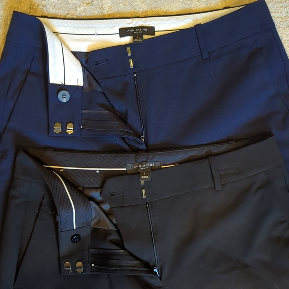 Ann Taylor Dress Pants, Ann Fit, Size 6, Blue - Picture 2 of 3